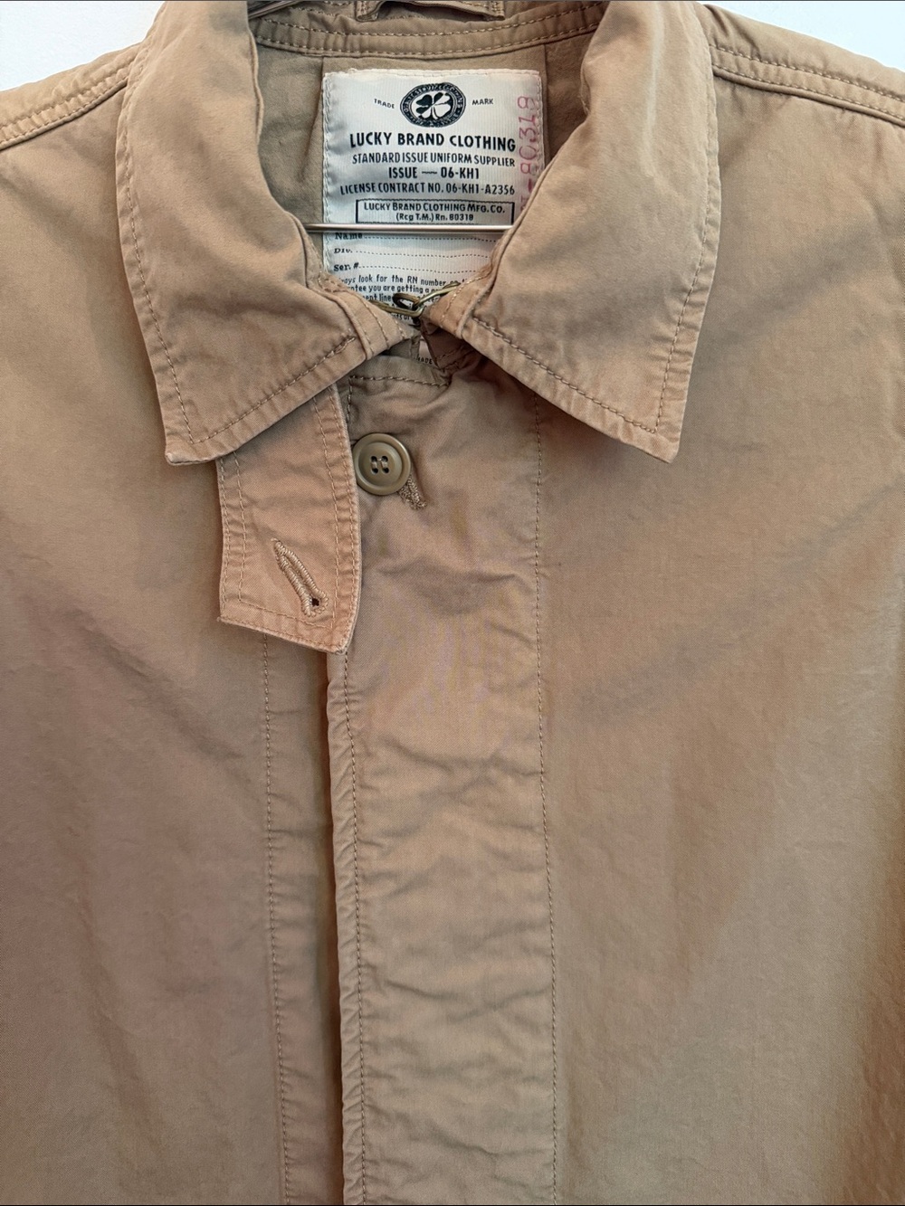 Lucky Brand Tan Trench Coat - Classic Lightweight Design - Picture 3 of 7